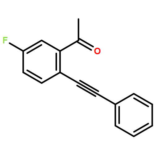Ethanone, 1-[5-fluoro-2-(2-phenylethynyl)phenyl]- 