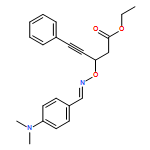 4-Pentynoic acid, 3-[[(E)-[[4-(dimethylamino)phenyl]methylene]amino]oxy]-5-phenyl-, ethyl ester 