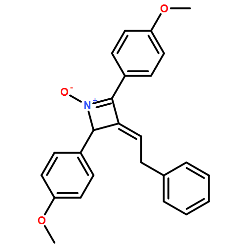 Azete, 2,3-dihydro-2,4-bis(4-methoxyphenyl)-3-(2-phenylethylidene)-, 1-oxide 