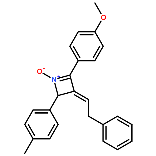 Azete, 2,3-dihydro-4-(4-methoxyphenyl)-2-(4-methylphenyl)-3-(2-phenylethylidene)-, 1-oxide 