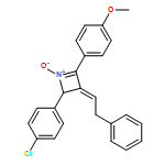 Azete, 2-(4-chlorophenyl)-2,3-dihydro-4-(4-methoxyphenyl)-3-(2-phenylethylidene)-, 1-oxide 