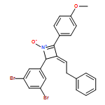 Azete, 2-(3,5-dibromophenyl)-2,3-dihydro-4-(4-methoxyphenyl)-3-(2-phenylethylidene)-, 1-oxide, (3E)- 