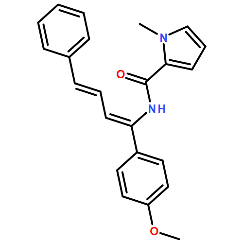 1H-Pyrrole-2-carboxamide, N-[(1Z,3E)-1-(4-methoxyphenyl)-4-phenyl-1,3-butadien-1-yl]-1-methyl- 