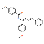 Benzamide, 4-methoxy-N-[(1Z,3E)-1-(4-methoxyphenyl)-4-phenyl-1,3-butadien-1-yl]- 