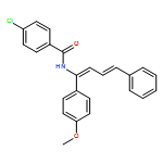 Benzamide, 4-chloro-N-[(1Z,3E)-1-(4-methoxyphenyl)-4-phenyl-1,3-butadien-1-yl]- 