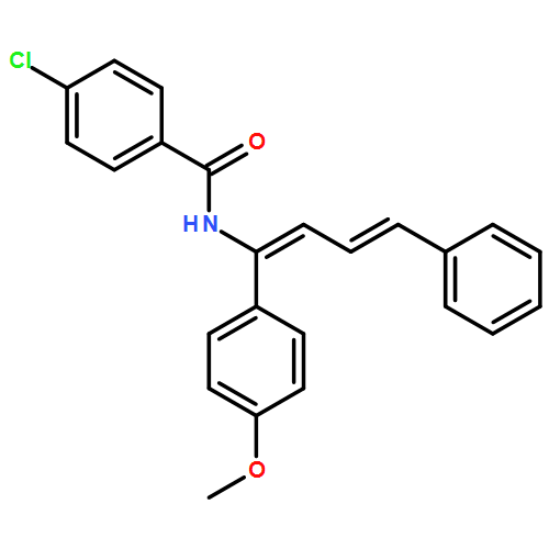 Benzamide, 4-chloro-N-[(1Z,3E)-1-(4-methoxyphenyl)-4-phenyl-1,3-butadien-1-yl]- 
