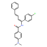 Benzamide, N-[(1Z,3E)-1-(4-chlorophenyl)-4-phenyl-1,3-butadien-1-yl]-4-(dimethylamino)- 