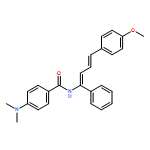 Benzamide, 4-(dimethylamino)-N-[(1Z,3E)-4-(4-methoxyphenyl)-1-phenyl-1,3-butadien-1-yl]- 