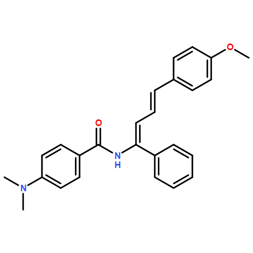 Benzamide, 4-(dimethylamino)-N-[(1Z,3E)-4-(4-methoxyphenyl)-1-phenyl-1,3-butadien-1-yl]- 