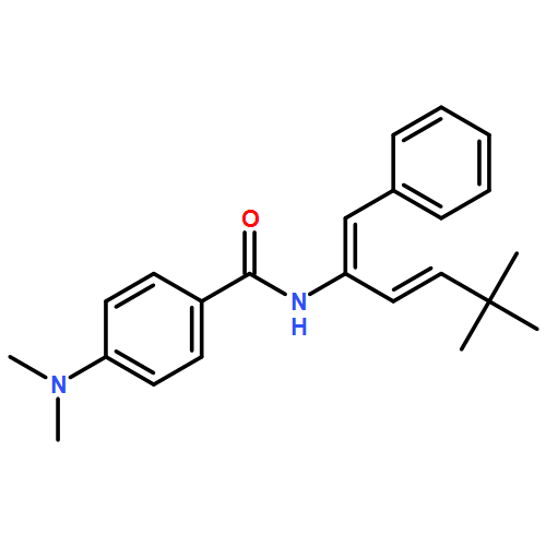 Benzamide, 4-(dimethylamino)-N-[(1Z,2E)-4,4-dimethyl-1-(phenylmethylene)-2-penten-1-yl]- 