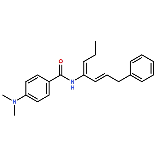 Benzamide, 4-(dimethylamino)-N-[(1Z,2E)-4-phenyl-1-propylidene-2-buten-1-yl]- 