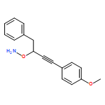 Hydroxylamine, O-[3-(4-methoxyphenyl)-1-(phenylmethyl)-2-propyn-1-yl]- 