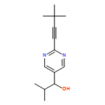 5-Pyrimidinemethanol, 2-(3,3-dimethyl-1-butyn-1-yl)-α-(1-methylethyl)-, (αR)- 