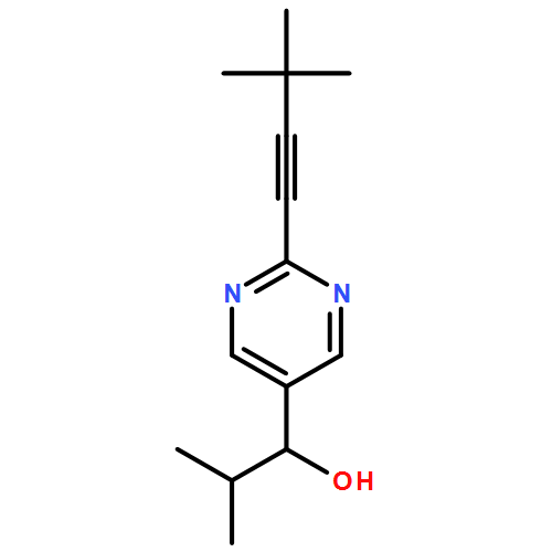5-Pyrimidinemethanol, 2-(3,3-dimethyl-1-butyn-1-yl)-α-(1-methylethyl)-, (αS)- 
