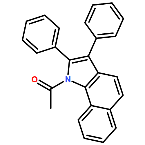 Ethanone, 1-(2,3-diphenyl-1H-benz[g]indol-1-yl)- 