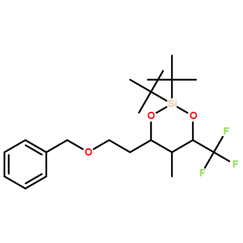 1,3-Dioxa-2-silacyclohexane, 2,2-bis(1,1-dimethylethyl)-5-methyl-4-[2-(phenylmethoxy)ethyl]-6-(trifluoromethyl)-, (4R,5S,6S)- 