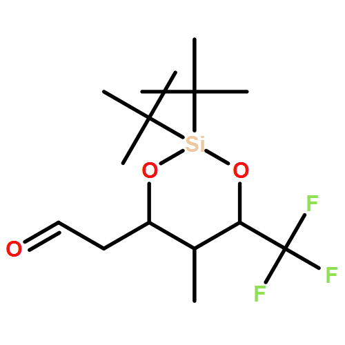 1,3-Dioxa-2-silacyclohexane-4-acetaldehyde, 2,2-bis(1,1-dimethylethyl)-5-methyl-6-(trifluoromethyl)-, (4R,5S,6S)- 