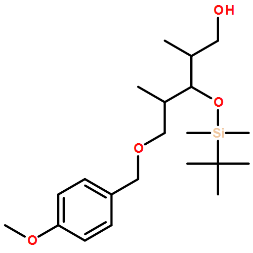 D-Ribitol, 2,4-dideoxy-3-O-[(1,1-dimethylethyl)dimethylsilyl]-5-O-[(4-methoxyphenyl)methyl]-2,4-dimethyl- 