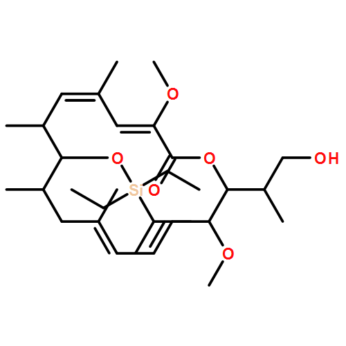 Oxacyclohexadeca-3,5,11,13-tetraen-2-one, 8-[[diethyl(1-methylethyl)silyl]oxy]-16-[(1S)-2-hydroxy-1-methylethyl]-3,15-dimethoxy-5,7,9,11-tetramethyl-, (3Z,5E,7R,8S,9S,11E,13E,15S,16R)- 