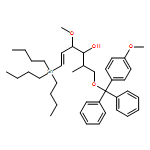 5-Hexen-3-ol, 4-methoxy-1-[(4-methoxyphenyl)diphenylmethoxy]-2-methyl-6-(tributylstannyl)-, (2S,3R,4S,5E)- 