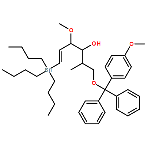 5-Hexen-3-ol, 4-methoxy-1-[(4-methoxyphenyl)diphenylmethoxy]-2-methyl-6-(tributylstannyl)-, (2S,3R,4S,5E)- 
