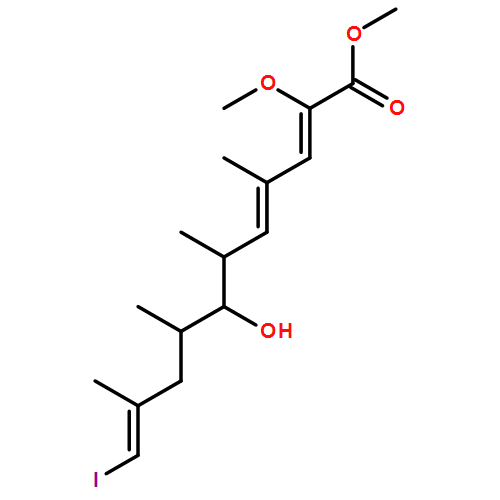 2,4,10-Undecatrienoic acid, 7-hydroxy-11-iodo-2-methoxy-4,6,8,10-tetramethyl-, methyl ester, (2Z,4E,6R,7S,8S,10E)- 
