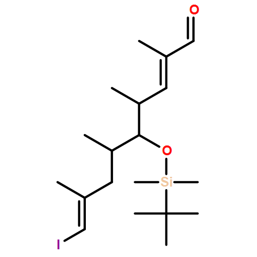 2,8-Nonadienal, 5-[[(1,1-dimethylethyl)dimethylsilyl]oxy]-9-iodo-2,4,6,8-tetramethyl-, (2E,4R,5S,6S,8E)- 