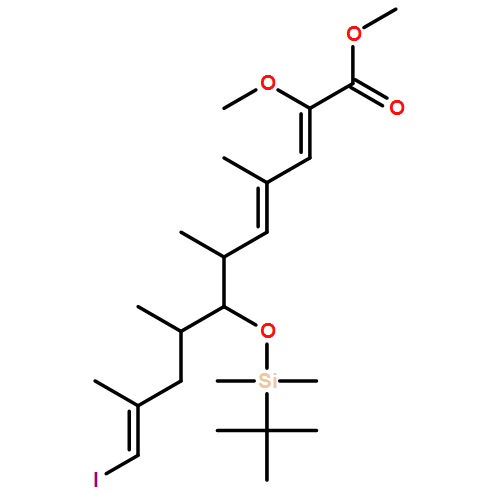 2,4,10-Undecatrienoic acid, 7-[[(1,1-dimethylethyl)dimethylsilyl]oxy]-11-iodo-2-methoxy-4,6,8,10-tetramethyl-, methyl ester, (2Z,4E,6R,7S,8S,10E)- 