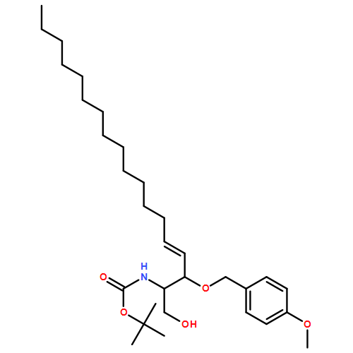 Carbamic acid, N-[(1S,2R,3E)-1-(hydroxymethyl)-2-[(4-methoxyphenyl)methoxy]-3-heptadecen-1-yl]-, 1,1-dimethylethyl ester 