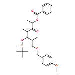 D-allo-3-Heptulose, 1,4,6-trideoxy-5-O-[(1,1-dimethylethyl)dimethylsilyl]-7-O-[(4-methoxyphenyl)methyl]-4,6-dimethyl-, 2-benzoate 