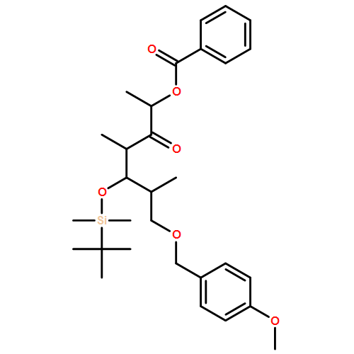 D-allo-3-Heptulose, 1,4,6-trideoxy-5-O-[(1,1-dimethylethyl)dimethylsilyl]-7-O-[(4-methoxyphenyl)methyl]-4,6-dimethyl-, 2-benzoate 