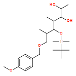 D-allo-Heptitol, 1,4,6-trideoxy-5-O-[(1,1-dimethylethyl)dimethylsilyl]-7-O-[(4-methoxyphenyl)methyl]-4,6-dimethyl-, (3ξ)- 