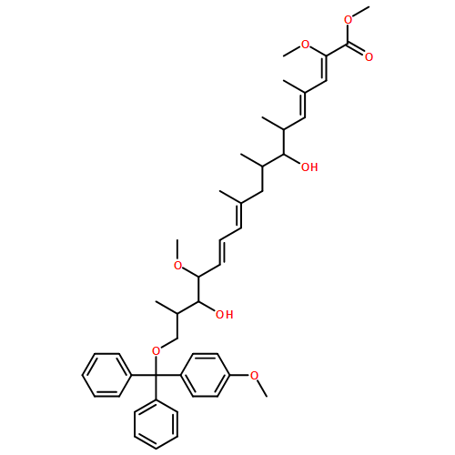 2,4,10,12-Heptadecatetraenoic acid, 7,15-dihydroxy-2,14-dimethoxy-17-[(4-methoxyphenyl)diphenylmethoxy]-4,6,8,10,16-pentamethyl-, methyl ester, (2Z,4E,6R,7S,8S,10E,12E,14S,15R,16S)- 