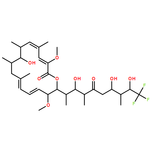 Oxacyclohexadeca-3,5,11,13-tetraen-2-one, 8-hydroxy-3,15-dimethoxy-5,7,9,11-tetramethyl-16-[(1S,2R,3S,6R,7S,8S)-9,9,9-trifluoro-2,6,8-trihydroxy-1,3,7-trimethyl-4-oxononyl]-, (3Z,5E,7R,8S,9S,11E,13E,15S,16R)- 
