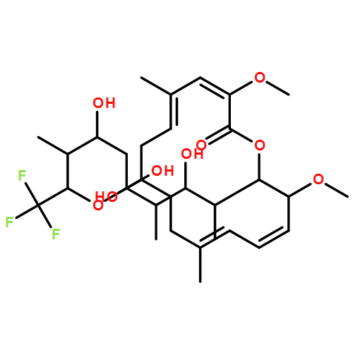 Oxacyclohexadeca-3,5,11,13-tetraen-2-one, 8-hydroxy-16-[(1S,2R,3S)-2-hydroxy-1-methyl-3-[(2R,4R,5S,6S)-tetrahydro-2,4-dihydroxy-5-methyl-6-(trifluoromethyl)-2H-pyran-2-yl]butyl]-3,15-dimethoxy-5,11-dimethyl-, (3Z,5E,8S,11E,13E,15S,16R)- 