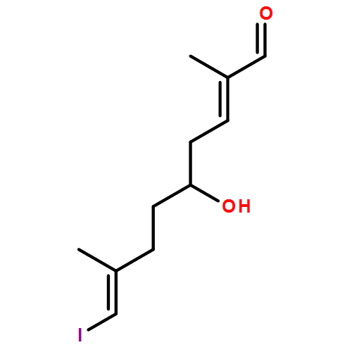 2,8-Nonadienal, 5-hydroxy-9-iodo-2,8-dimethyl-, (2E,5S,8E)- 