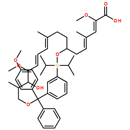 2,4,10,12-Heptadecatetraenoic acid, 15-hydroxy-2,14-dimethoxy-17-[(4-methoxyphenyl)diphenylmethoxy]-4,10,16-trimethyl-7-[[tris(1-methylethyl)silyl]oxy]-, (2Z,4E,7S,10E,12E,14S,15R,16S)- 