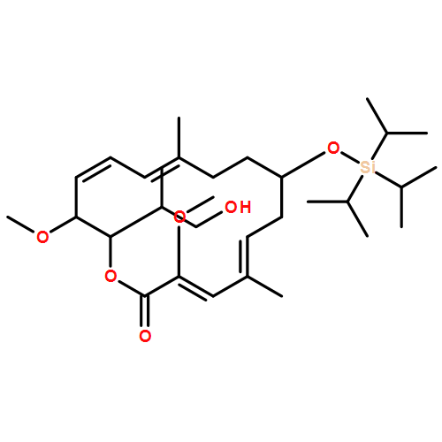 Oxacyclohexadeca-3,5,11,13-tetraen-2-one, 16-[(1S)-2-hydroxy-1-methylethyl]-3,15-dimethoxy-5,11-dimethyl-8-[[tris(1-methylethyl)silyl]oxy]-, (3Z,5E,8S,11E,13E,15S,16R)- 