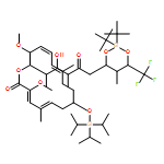 Oxacyclohexadeca-3,5,11,13-tetraen-2-one, 16-[(1S,2R,3S)-5-[(4R,5S,6S)-2,2-bis(1,1-dimethylethyl)-5-methyl-6-(trifluoromethyl)-1,3-dioxa-2-silacyclohex-4-yl]-2-hydroxy-1,3-dimethyl-4-oxopentyl]-3,15-dimethoxy-5,11-dimethyl-8-[[tris(1-methylethyl)silyl]oxy]-, (3Z,5E,8S,11E,13E,15S,16R)- 
