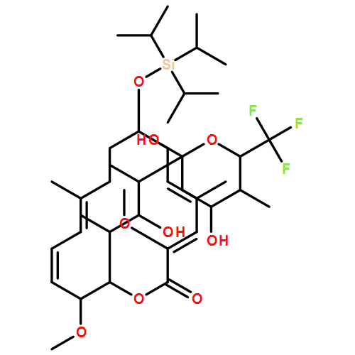 Oxacyclohexadeca-3,5,11,13-tetraen-2-one, 16-[(1S,2R,3S)-2-hydroxy-1-methyl-3-[(2R,4R,5S,6S)-tetrahydro-2,4-dihydroxy-5-methyl-6-(trifluoromethyl)-2H-pyran-2-yl]butyl]-3,15-dimethoxy-5,11-dimethyl-8-[[tris(1-methylethyl)silyl]oxy]-, (3Z,5E,8S,11E,13E,15S,16R)- 