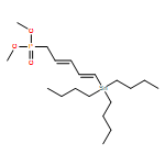 Phosphonic acid, [(2E,4E)-5-(tributylstannyl)-2,4-pentadienyl]-, dimethyl ester (9CI) 