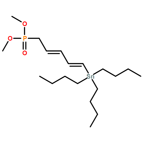 Phosphonic acid, [(2E,4E)-5-(tributylstannyl)-2,4-pentadienyl]-, dimethyl ester (9CI) 