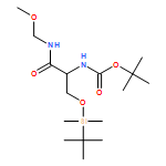 Carbamic acid, N-[(1S)-1-[[[(1,1-dimethylethyl)dimethylsilyl]oxy]methyl]-2-(methoxymethylamino)-2-oxoethyl]-, 1,1-dimethylethyl ester 