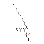 5,7-Dioxa-2-aza-6-phosphanonanoic acid, 9-bromo-3-[(1R,2E)-1-hydroxy-2-hexadecenyl]-6-methoxy-, 1,1-dimethylethyl ester, 6-oxide, (3S)- 