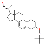 Pregna-5,7-diene-20-carboxaldehyde, 3-[[(1,1-dimethylethyl)dimethylsilyl]oxy]-, (3β,20S)- 