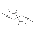 Propanedioic acid, 2,2-di-2-butyn-1-yl-, 1,3-dimethyl ester 
