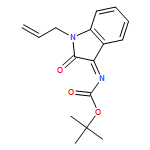 Carbamic acid, N-[1,2-dihydro-2-oxo-1-(2-propen-1-yl)-3H-indol-3-ylidene]-, 1,1-dimethylethyl ester 
