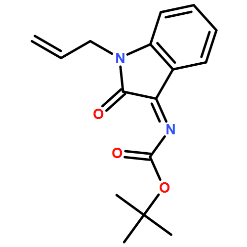 Carbamic acid, N-[1,2-dihydro-2-oxo-1-(2-propen-1-yl)-3H-indol-3-ylidene]-, 1,1-dimethylethyl ester 