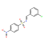 Benzenesulfonamide, N-[(3-chlorophenyl)methylene]-4-nitro- 