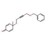 2,5-Cyclohexadien-1-one, 4-methyl-4-[[4-(phenylmethoxy)-2-butyn-1-yl]oxy]- 